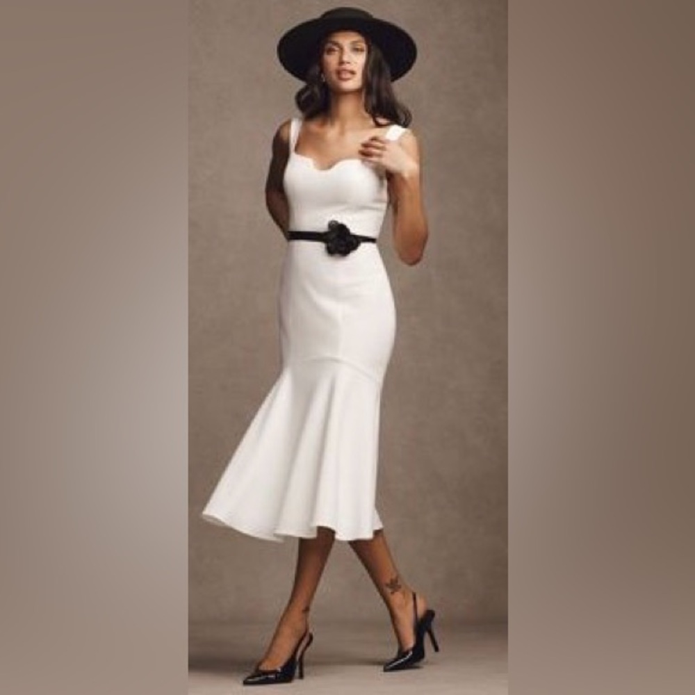 NWT BHLDN White Strapless Sheath Maxi Dress Size 3X